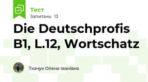 Die Deutschprofis B1, L.12, Wortschatz