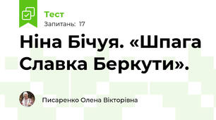 Ніна Бічуя. «Шпага Славка Беркути». 