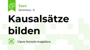 Kausalsätze bilden