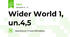 Wider World 1, un.4,5