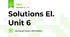 Solutions El. Unit 6