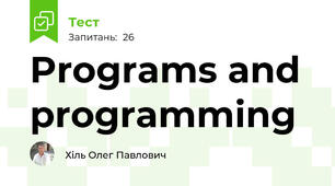 Programs and programming