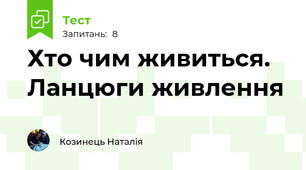 Хто чим живиться. Ланцюги живлення