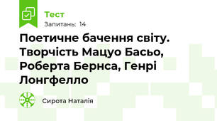 Поетичне бачення світу. Творчість Мацуо Басьо, Роберта Бернса, Генрі Лонгфелло