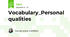 Vocabulary_Personal qualities