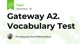 Gateway A2. Vocabulary Test