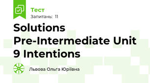 Solutions Pre-Intermediate Unit 9 Intentions
