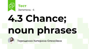 4.3 Chance; noun phrases