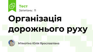 Організація дорожнього руху