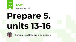 Prepare 5. units 13-16