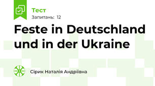 Feste in Deutschland und in der Ukraine