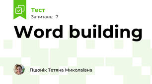 Word building