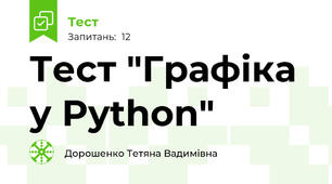 Тест "Графіка у Python"