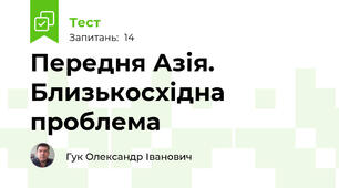 Передня Азія. Близькосхідна проблема