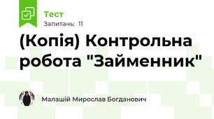 (Копія) Контрольна робота "Займенник"