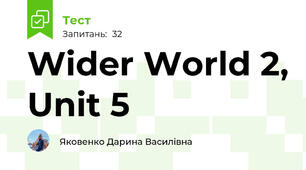 Wider World 2, Unit 5