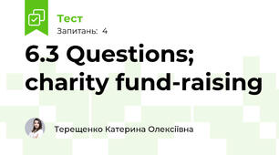 6.3 Questions; charity fund-raising