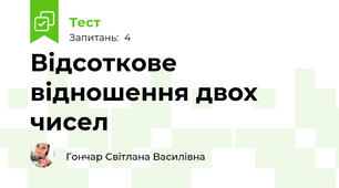 Відсоткове відношення двох чисел