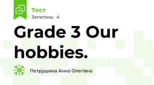 Grade 3 Our hobbies.