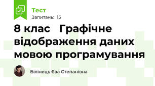 8 клас   Графічне відображення даних мовою програмування