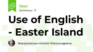 Use of English - Easter Island