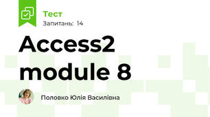 Access2 module 8