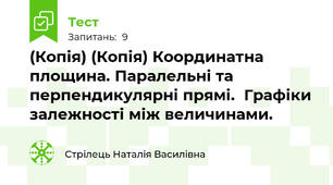 (Копія) (Копія) Координатна площина. Паралельні та перпендикулярні прямі.  Графіки залежності між величинами.