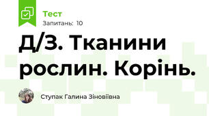 Д/З. Тканини рослин. Корінь.