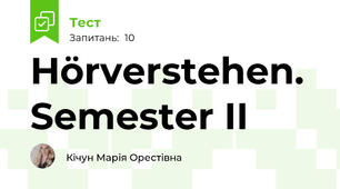 Hörverstehen. Semester II