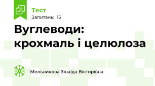 Вуглеводи: крохмаль і целюлоза