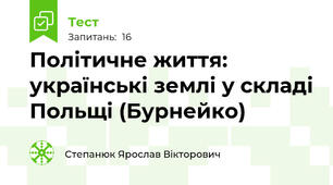 Політичне життя: українські землі у складі Польщі (Бурнейко)