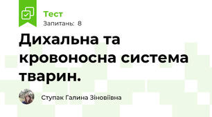 Дихальна та кровоносна система тварин.