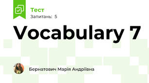 Vocabulary 7