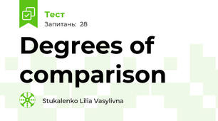 Degrees of comparison 