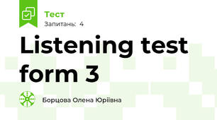 Listening test form 3