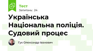 Українська Національна поліція. Судовий процес