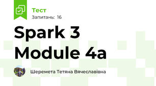 Spark 3 Module 4a