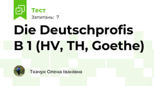 Die Deutschprofis B 1 (HV, TH, Goethe)