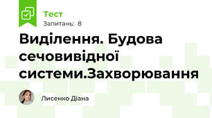 Виділення. Будова сечовивідної системи.Захворювання 
