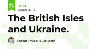 The British Isles and Ukraine.