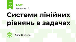  Системи лінійних рівнянь в задачах