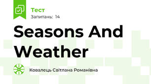 Seasons And Weather