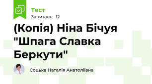 (Копія) Ніна Бічуя "Шпага Славка Беркути"