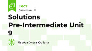 Solutions Pre-Intermediate Unit 9