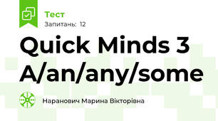 Quick Minds 3 A/an/any/some