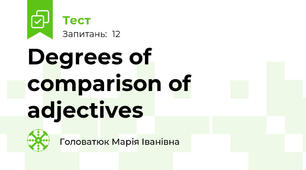 Degrees of comparison of adjectives