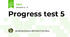 Progress test 5