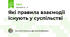 Які правила взаємодії існують у суспільстві
