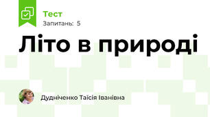 Літо в природі