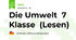Die Umwelt  7 Klasse  (Lesen)